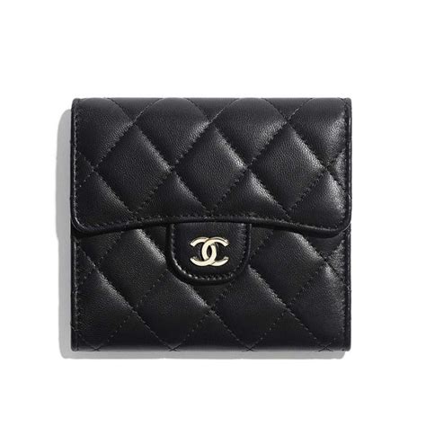 chanel classic small wallet|chanel classic wallet price.